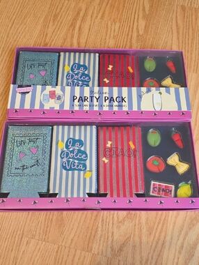 Italian Party Pack Slim Can Sleeves & Drink Markers - 2 Sets
